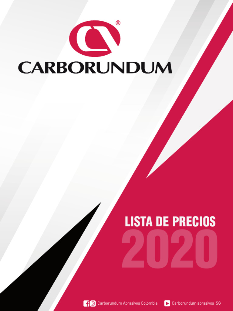 Cátalogo Carborundum 2020 | PDF | Corrupción política | Lavado de dinero