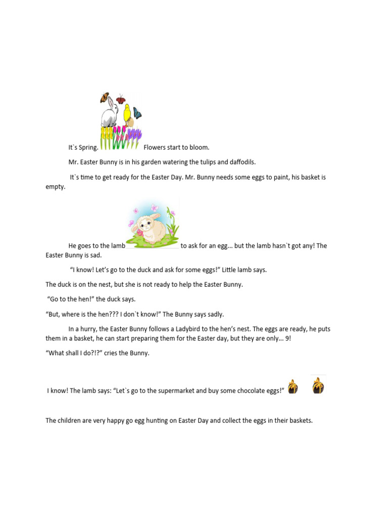 Easter Bunny Story PDF