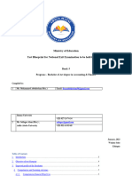 Test Blue Print Detail Table For ACCOUNTING & FINANCE 1