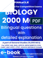 PINNACLE Biology 2000mcq (Hindi English)