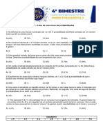 7º Ano - Lista de Exercícios de Probabilidade