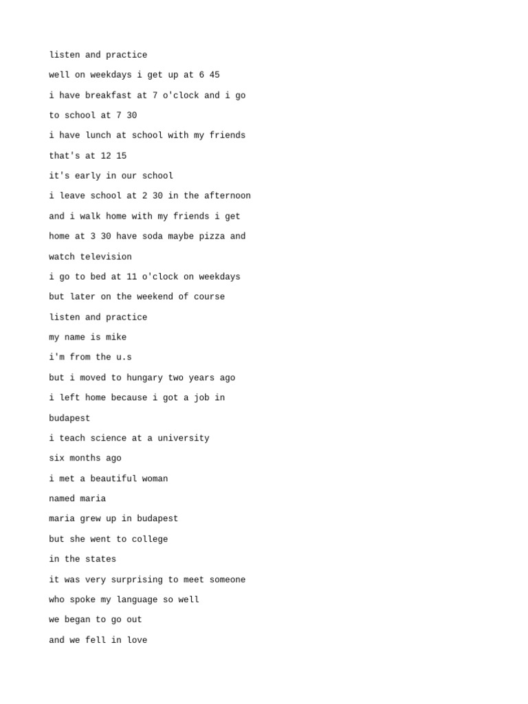 (Reading Practice (Improve Your Pronunciation in English English