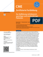 Zertifizierte Fortbildung: Zur Aufklärung Nichtdeutsch-Sprachiger Und Minderjähriger Patienten