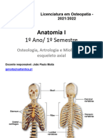 4 - Anatomia I - Osteologia - Artrologia - Miologia - Esqueleto - Axial