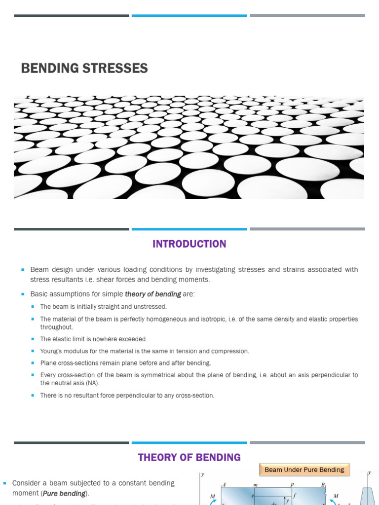 4 Stresses Due To Bending | PDF | Bending | Beam (Structure)