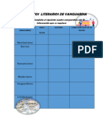 Cuadro Comparativo Movimientos Literarios