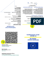 Certificazione Verde COVID-19 EU Digital COVID Certificate: Carcasci Alessio