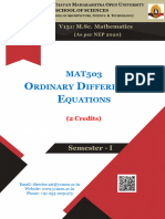 MAT503 - Ordinary Differential Equations