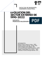 Evolución Del Sector Externo (1990-2022) - Grupo 03