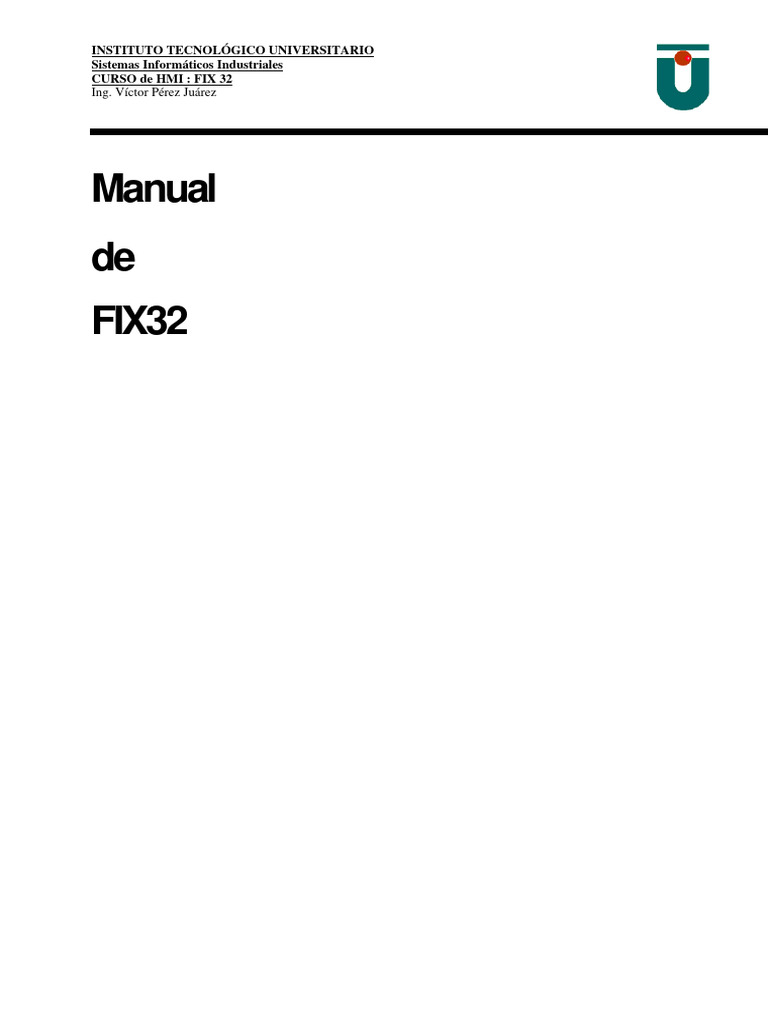 Manual de HMI: Introducción a FIX32 | PDF | Scada | Lenguaje de escritura