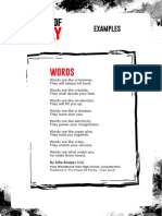 5705 The Power of Poetry Example Poems