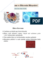 1-TIBBİ BİYOLOJİ VE GENETİK-Hücre Kavramı Ve Hücrenin Bileşenleri