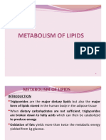 B Topic 9 - Metabolism of Lipids