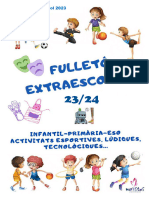 Fulleto - Extraescolars 23 - 24