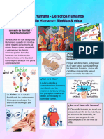 Infografia Conceptos Dignidad Humana, Etica y Bioética.