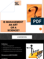 Is Management An Art or A Science 1