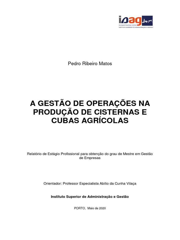 Relat rio estagio pedro matos 22 06 download gr tis pdf cadeia