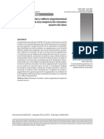 Resistencia Al Cambio y Cultura Organizacional en Los Gestores de Una Empresa de Consumo Masivo de Lima