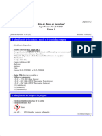 Hoja de Datos de Seguridad: 1 Identificación de La Sustacia o Mezcla y de La Sociedad o Empresa