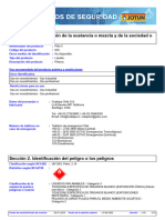 Hoja de Datos de Seguridad: Sección 1. Identificación de La Sustancia o Mezcla y de La Sociedad o Empresa Pilot II