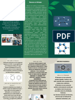 Folleto Tríptico de Cuidado Ambiental y Reciclaje Moderno Ilustrado