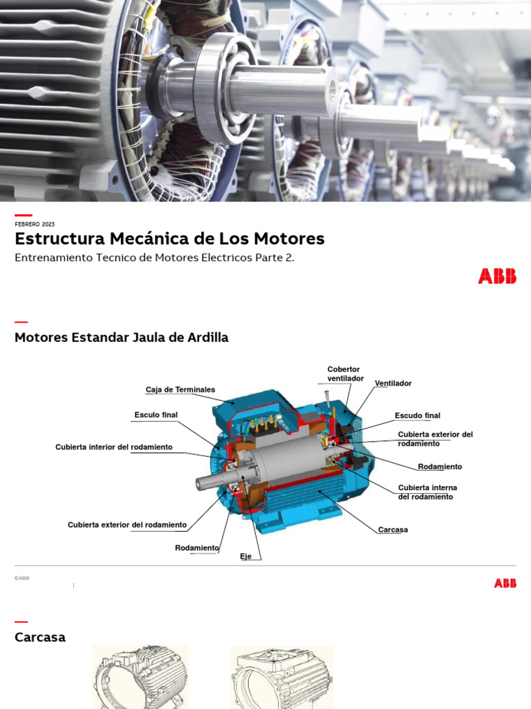 Estructura de Motores Eléctricos | PDF | Motor eléctrico | Acero