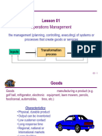 Operations Management: Lesson 01