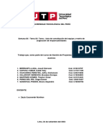 Semana 06 - Tema 03 Tarea - Acta de Constitución Del Equipo y Matriz de Asignación de Responsabilidades