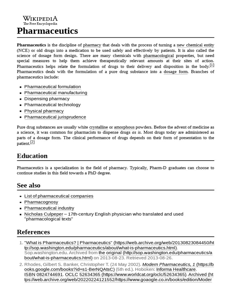 Pharmaceutics Download Free Pdf Pharmaceutics Pharmacy