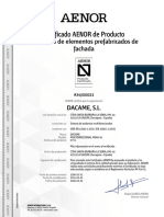 Certificacion de Andamios Aenor Meka-48 Vto.2026