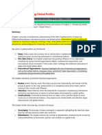 Week-1 Summary Introducing Global Politics (ChatGPT)