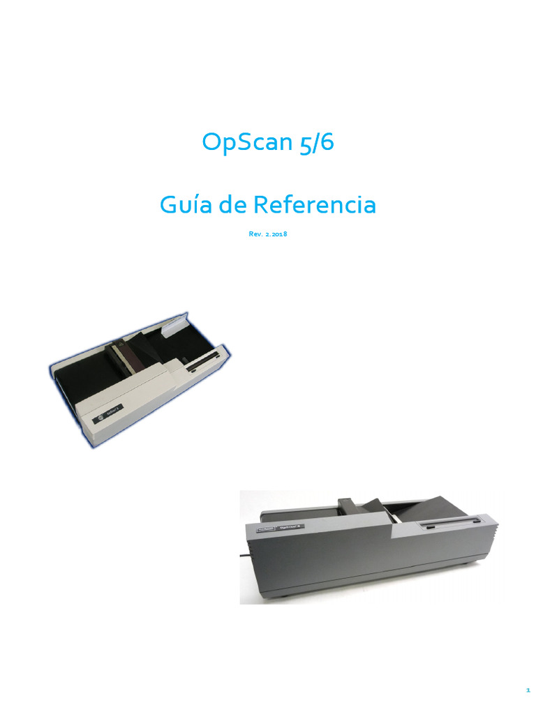 Guía de Uso del Escáner OpScan 5/6 | PDF | Archivo de computadora ...