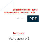 Cultura În Epoca Contemporană