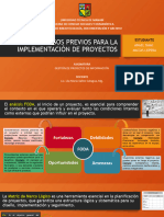 Procesos Previos para La Implementación de Proyectos