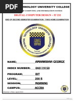 Amankwah - 040119150 - L200 - B - Morning - Digital Computer Design - It 232