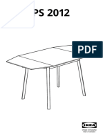 Ikea Ps 2012 Table A Rabats Bambou Blanc AA 546692 6 101