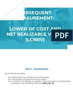 Lower of Cost and Net Realizable Value
