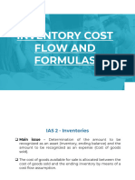 Inventory Cost Flow and Formulas