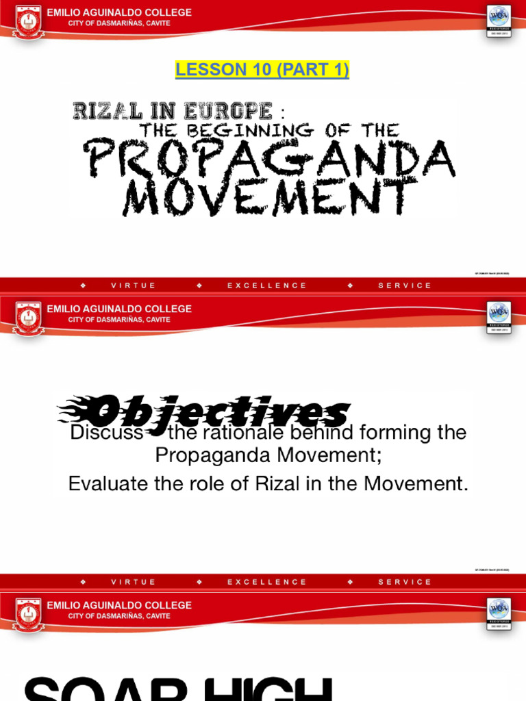 Lesson 10 1the Beginning of The Propaganda Movement | PDF | Freemasonry