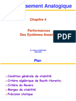 Chap#4 - Performances Des Systemes Asservis