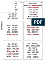 Irregular Verbs (Groups)