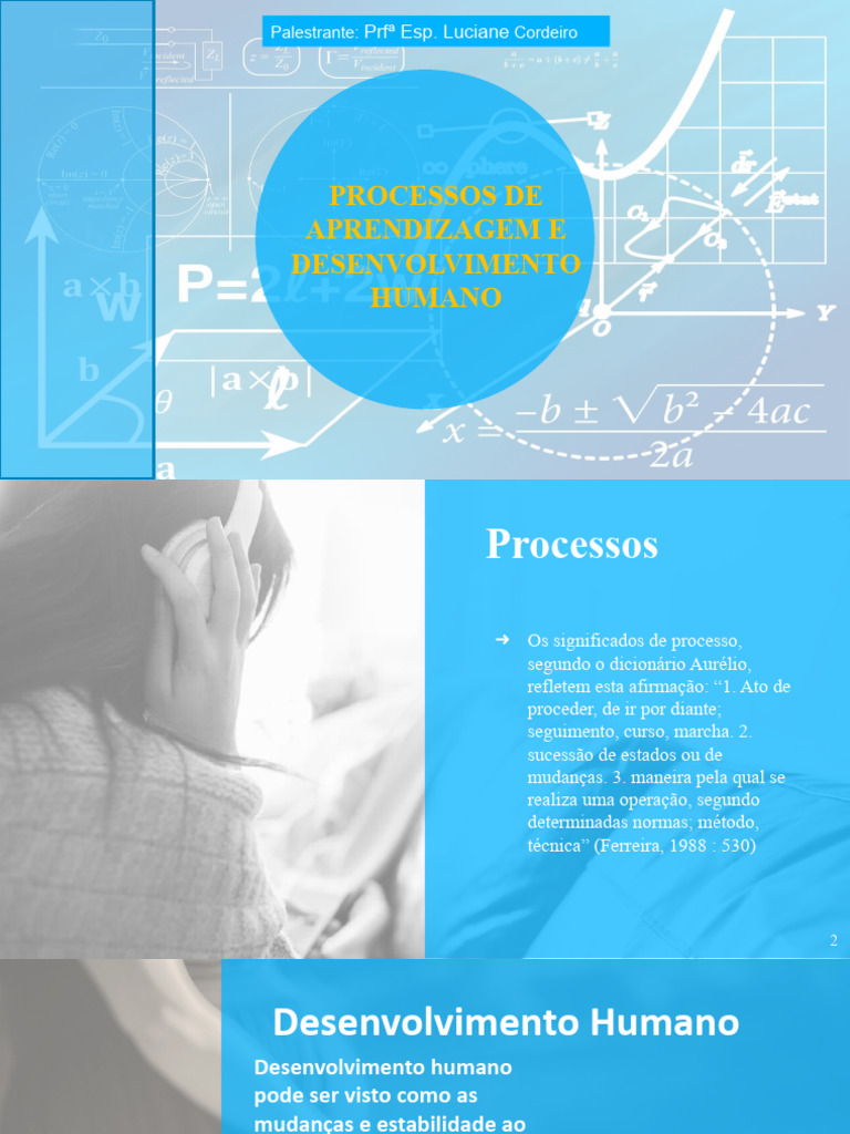 Processos de Aprendizagem e Desenvolvimento Humano | PDF | Aprendizado ...