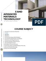 Cement - Concrete and Advanced Material Technology