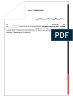 Descargar Modelo Carta Poder Simple en Doc Word o PDF La Republica