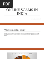 Online Scams in India: by Spandana, SRO0700177