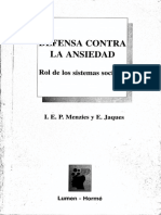 Defensa Contra La Ansiedad Menzies y Jaques