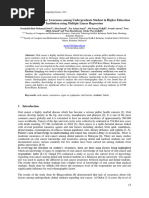 Assessing Oral Cancer Awareness Among Undergraduate Student in Higher Education Institution Using Multiple Linear Regression