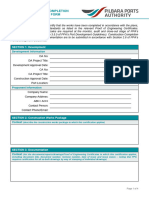 PDG Construction Completion Certificate Form