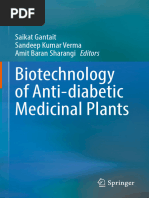 Biotechnology of Anti-Diabetic Medicinal Plants: Saikat Gantait Sandeep Kumar Verma Amit Baran Sharangi Editors