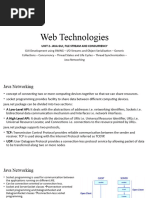 Web Technologies Unit 2 Part 2